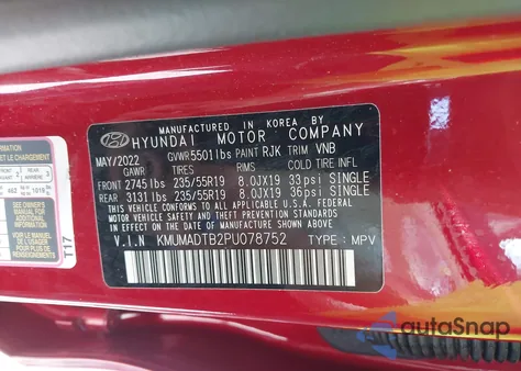 2023 Genesis Gv70 2.5T Awd из США, поврежденный, VIN KMUMADTB2PU078752